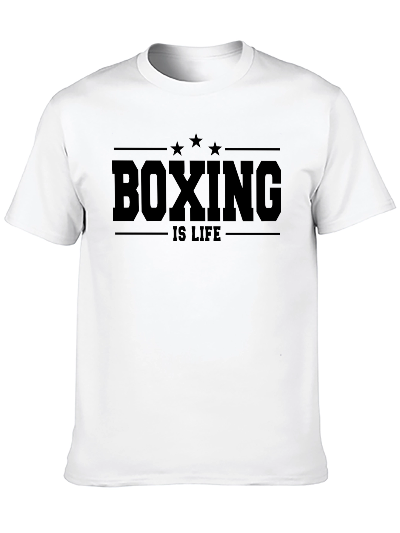 Boxing Is Life Black Graphic T-Shirt