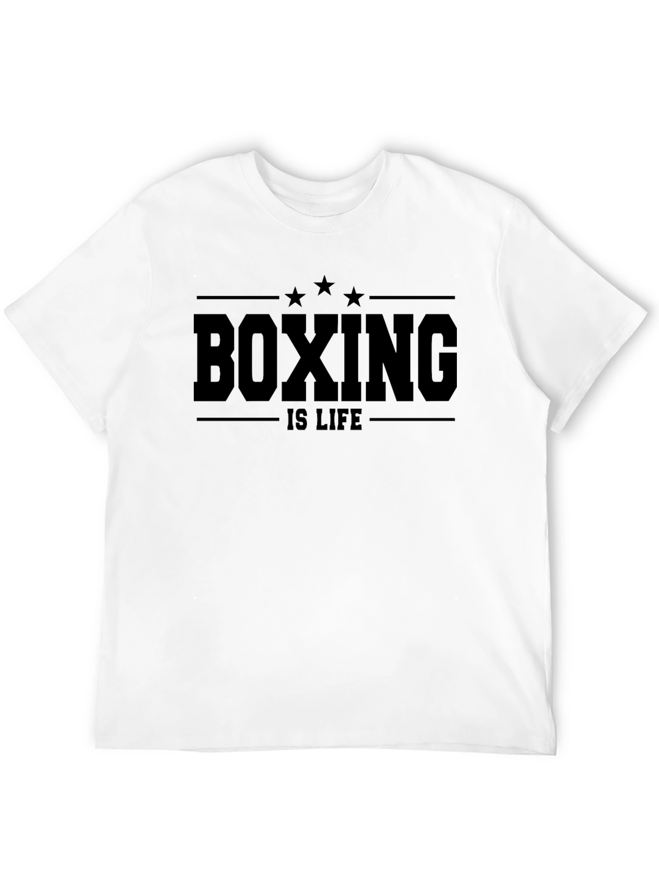 Boxing Is Life Black Graphic T-Shirt