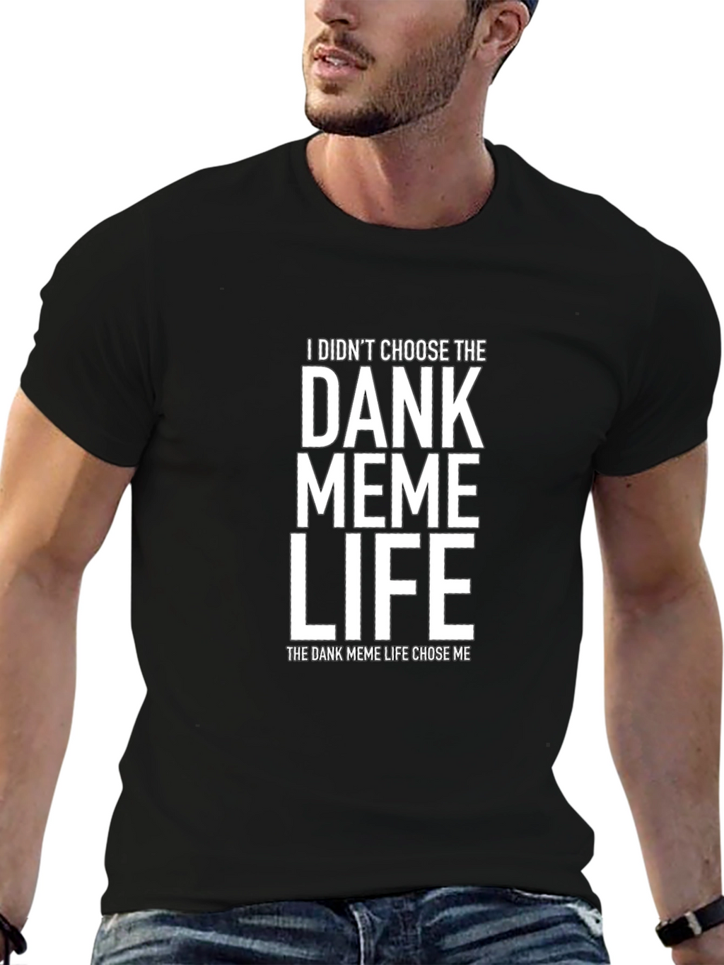 Dank Meme Life Black Graphic Tee