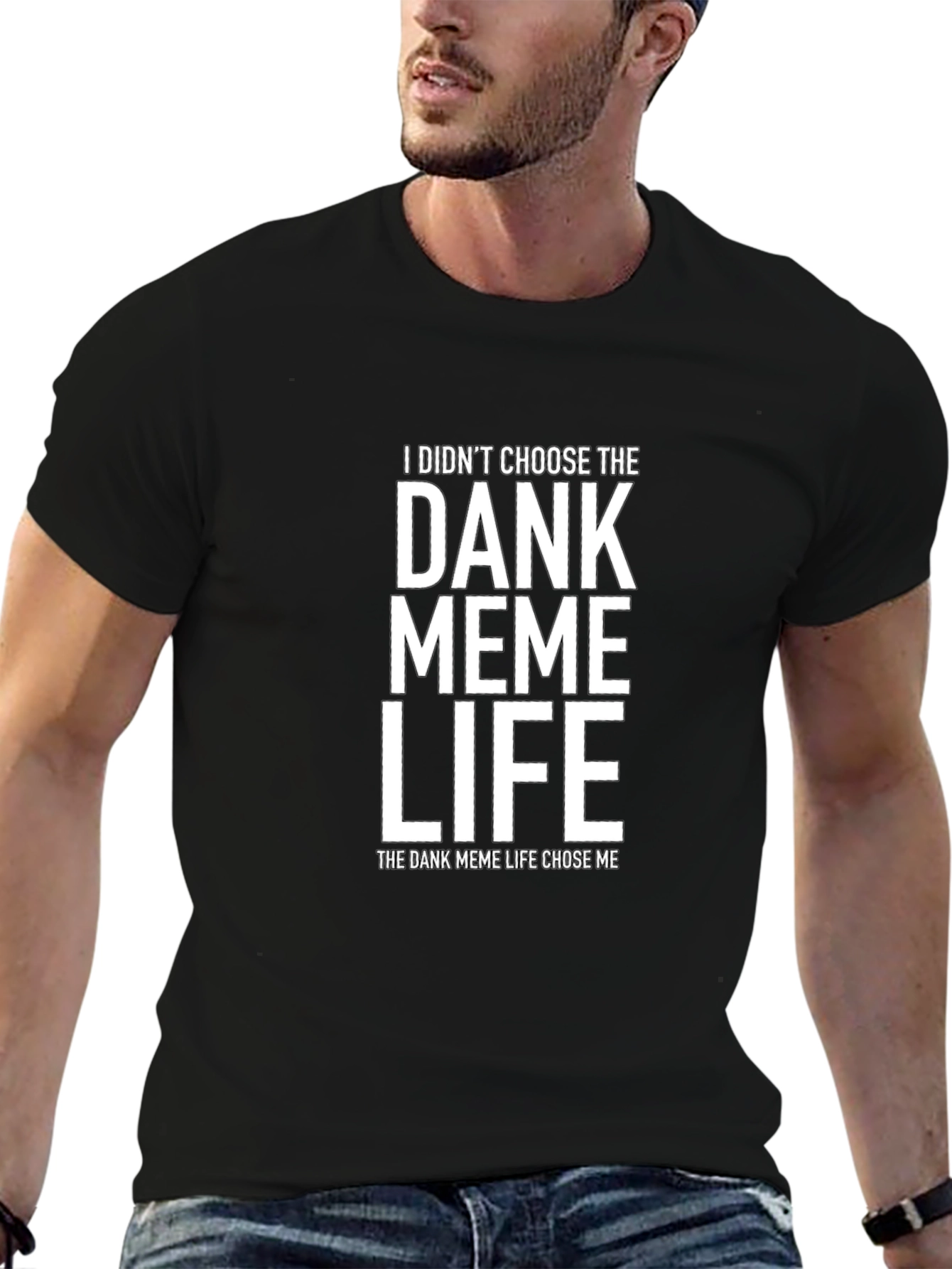 Dank Meme Life Black Graphic Tee