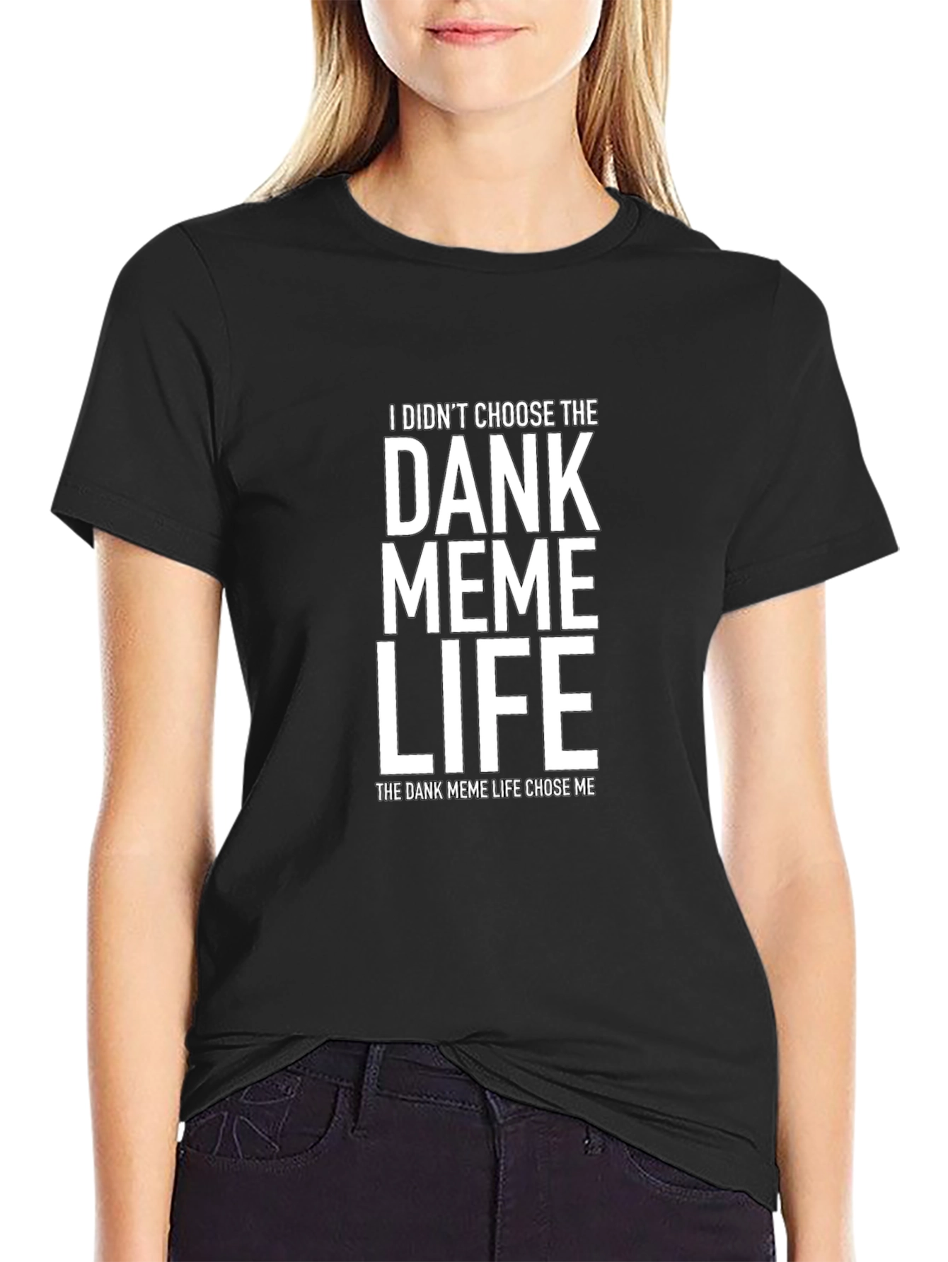 Dank Meme Life Black Graphic Tee