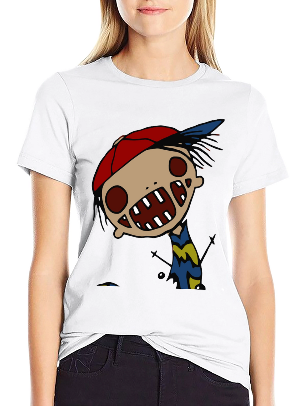 Cartoon Character Graphic Print Tee