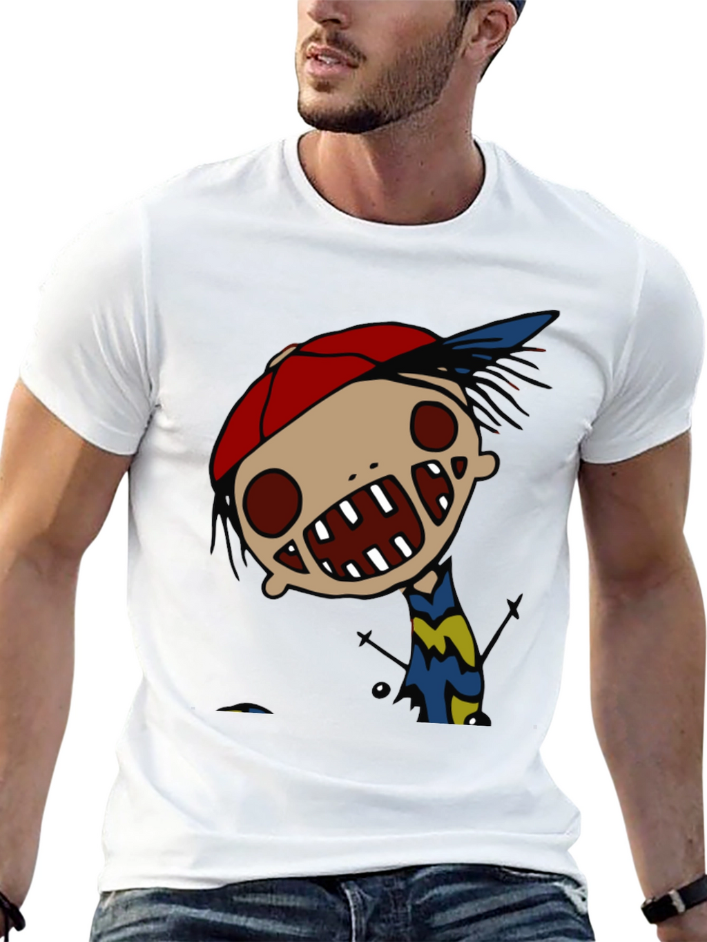 Cartoon Character Graphic Print Tee