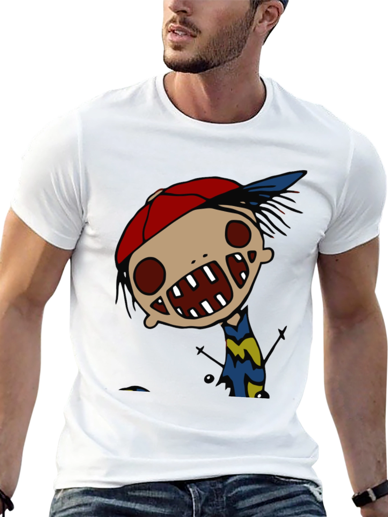 Cartoon Character Graphic Print Tee