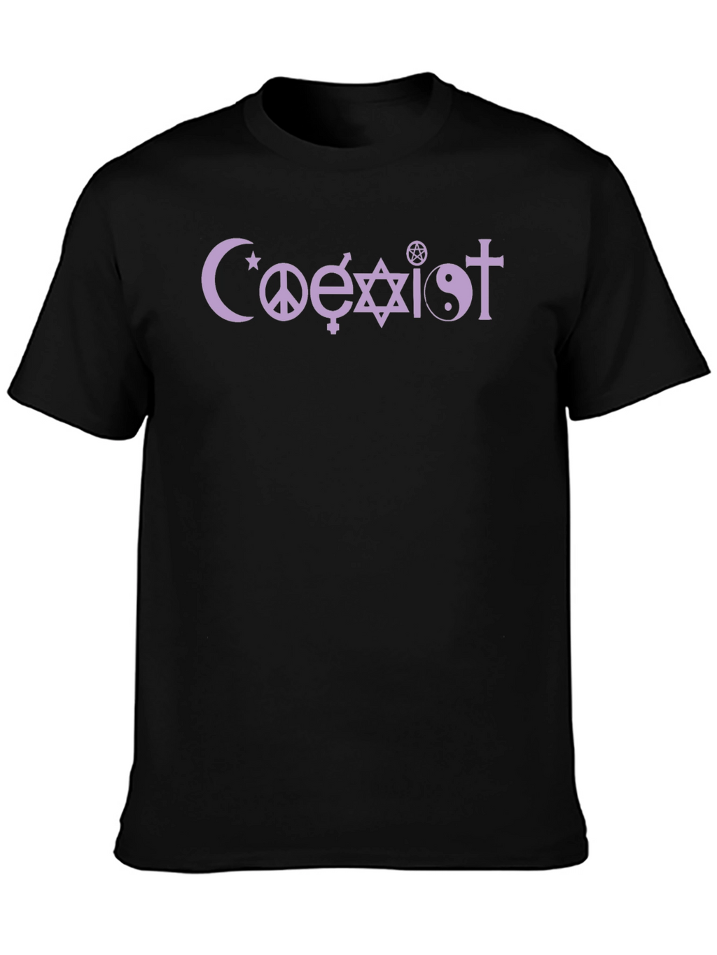 Coexist Graphic Print Black T-Shirt