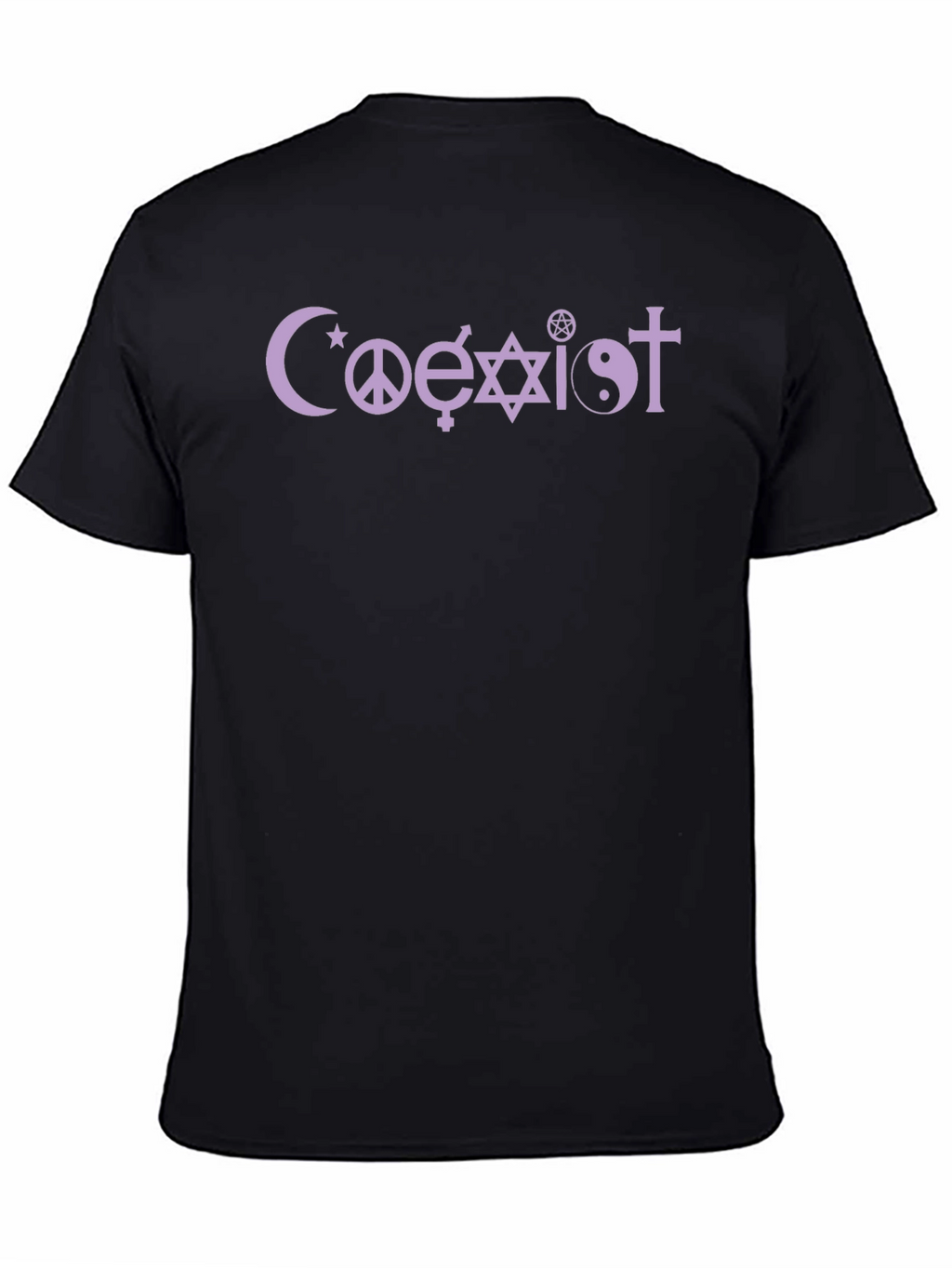 Coexist Graphic Print Black T-Shirt