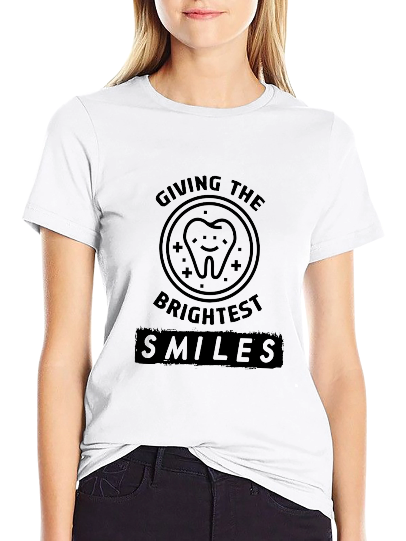 Brightest Smiles Graphic Tee - Black Dental Shirt