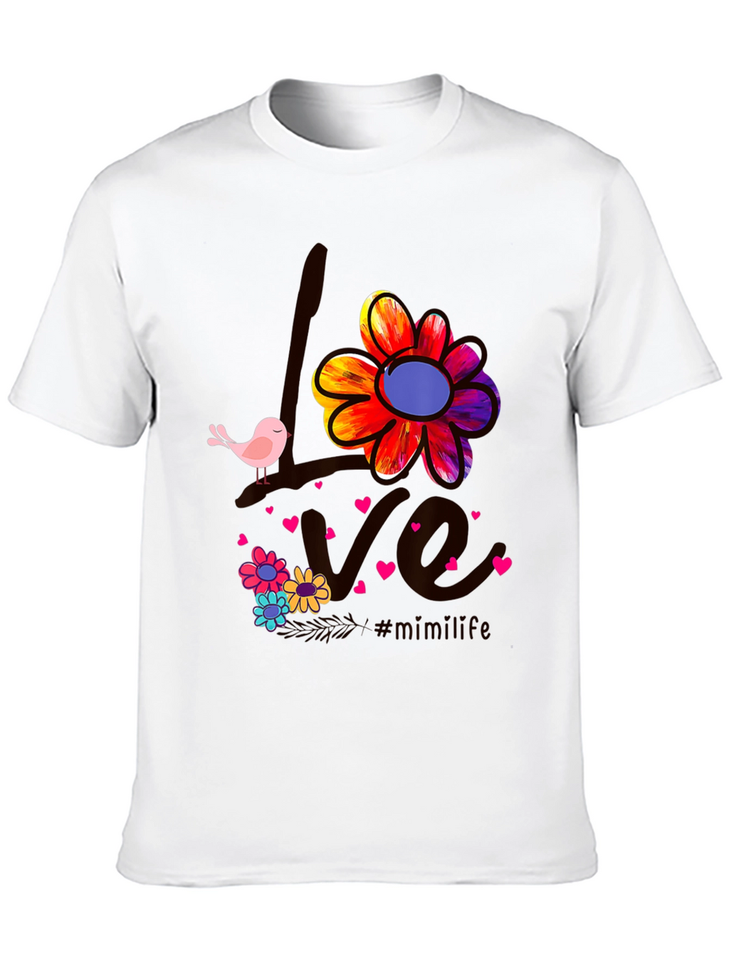 Love Bird Floral Graphic Tee