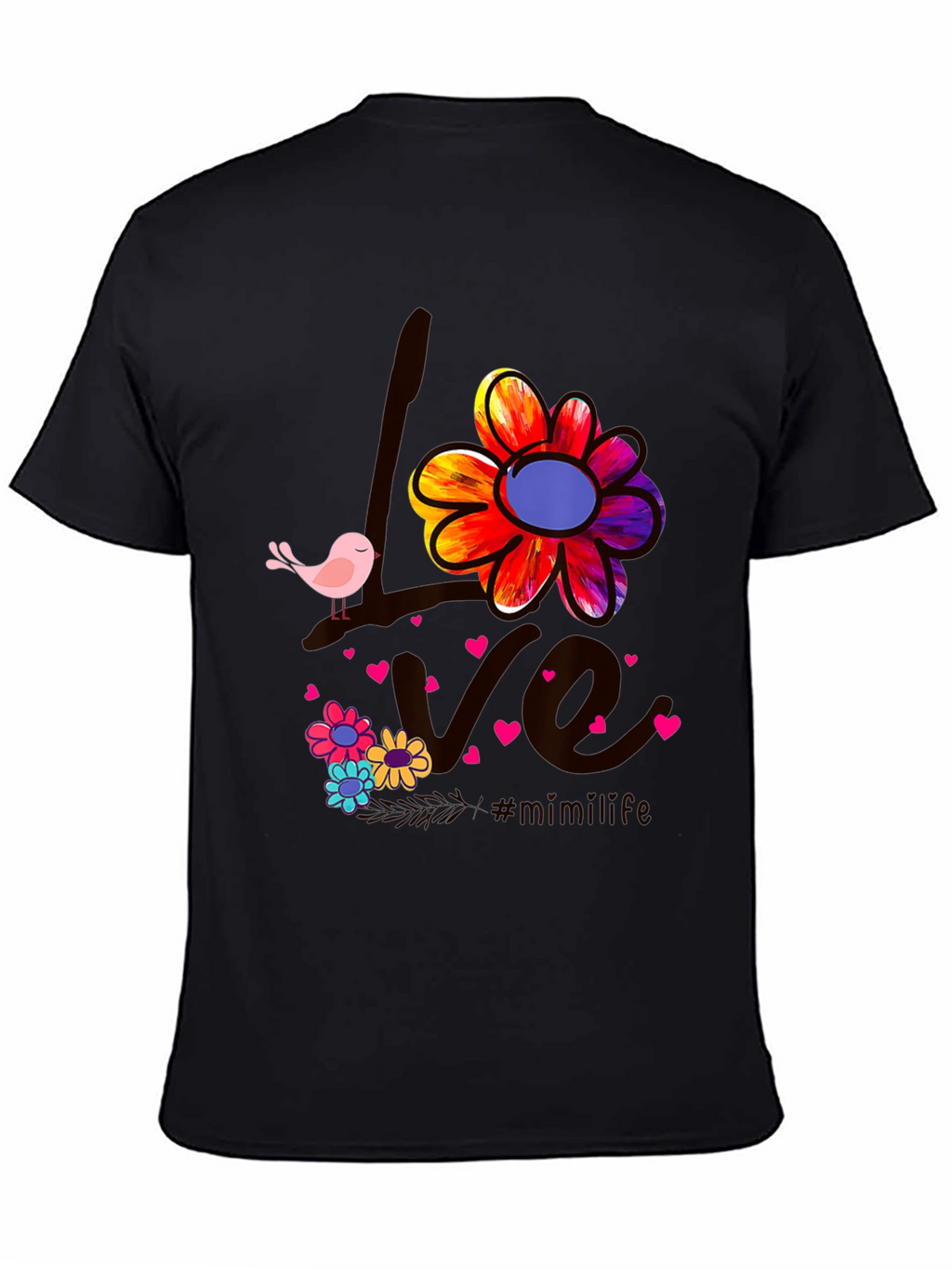Love Bird Floral Graphic Tee