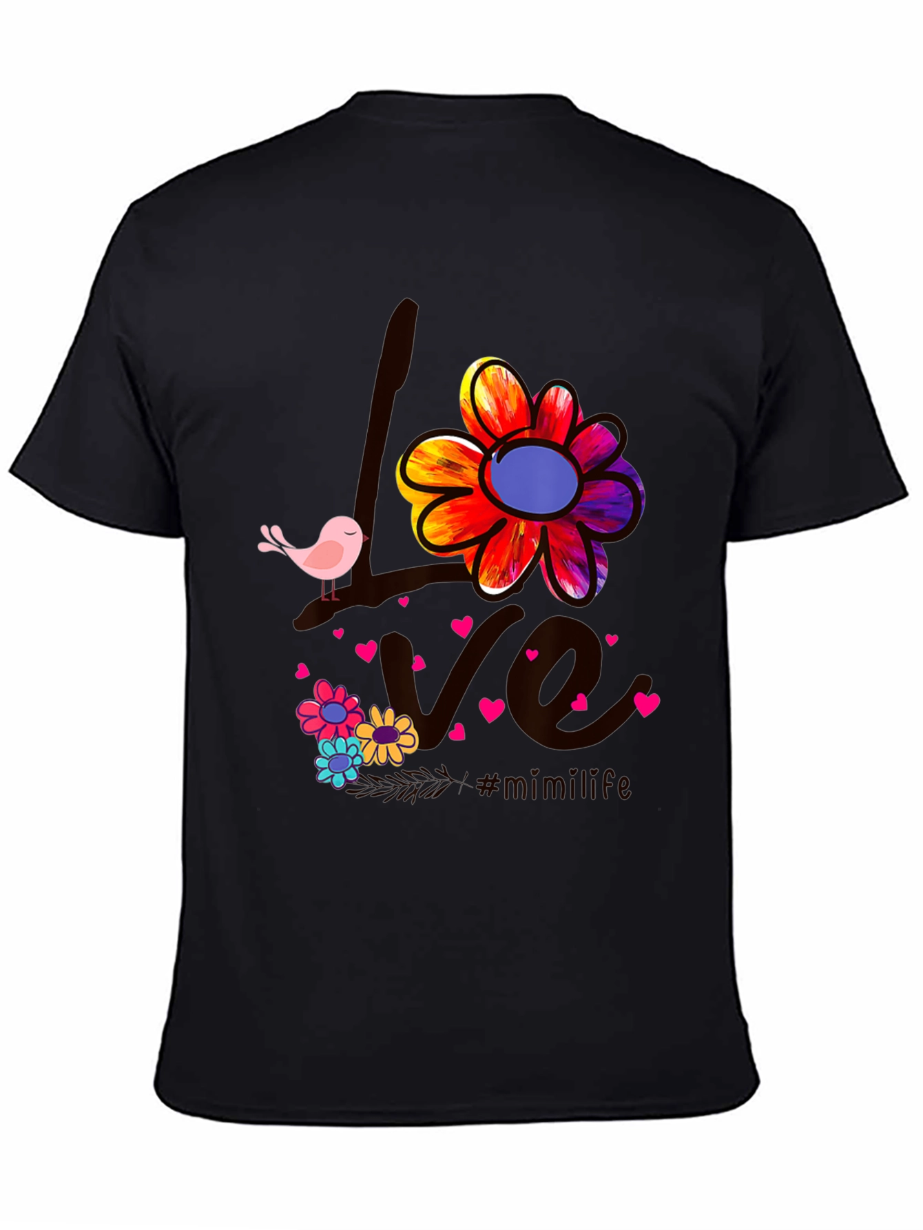 Love Bird Floral Graphic Tee