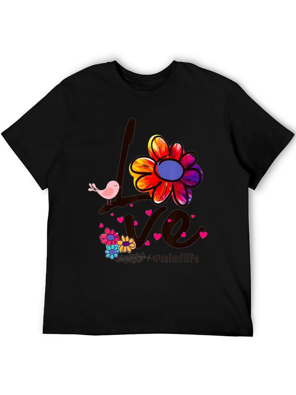 Love Bird Floral Graphic Tee