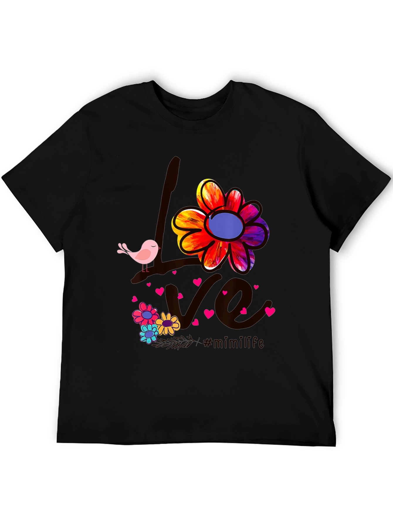 Love Bird Floral Graphic Tee