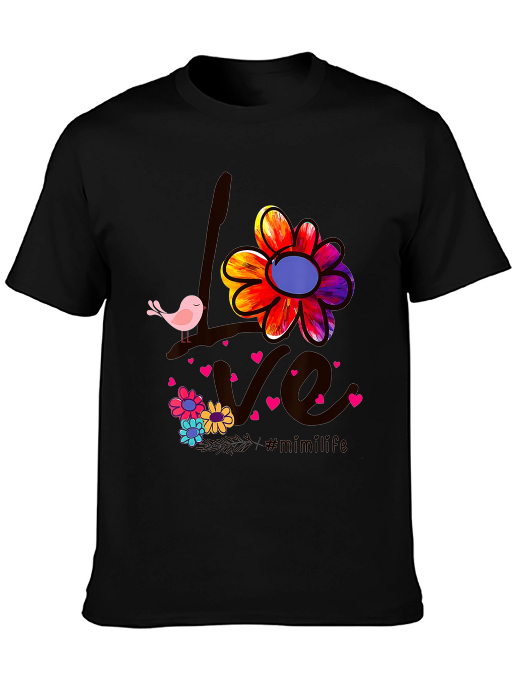 Love Bird Floral Graphic Tee