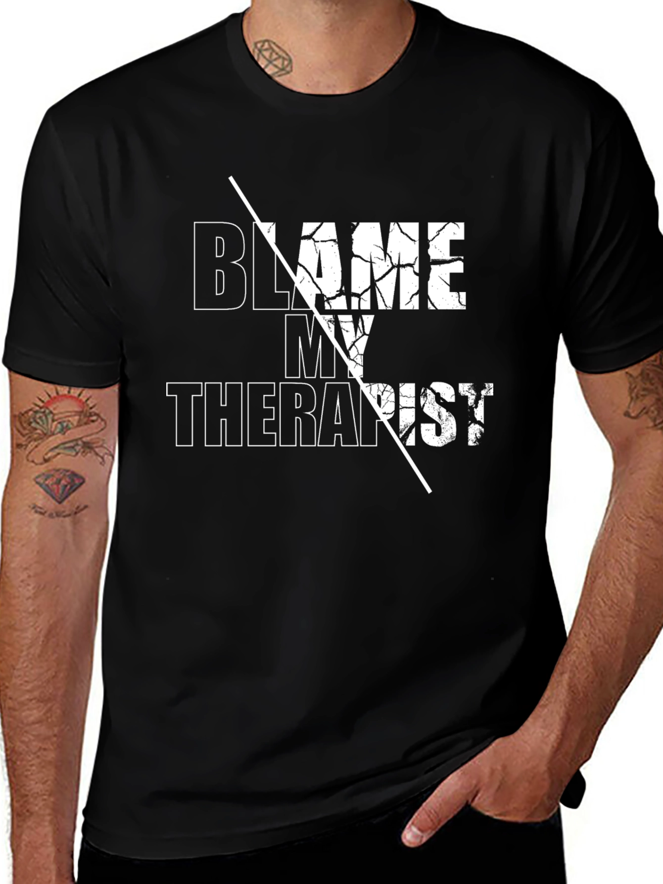 Blame My Therapist Graphic Tee - Funny T-Shirt