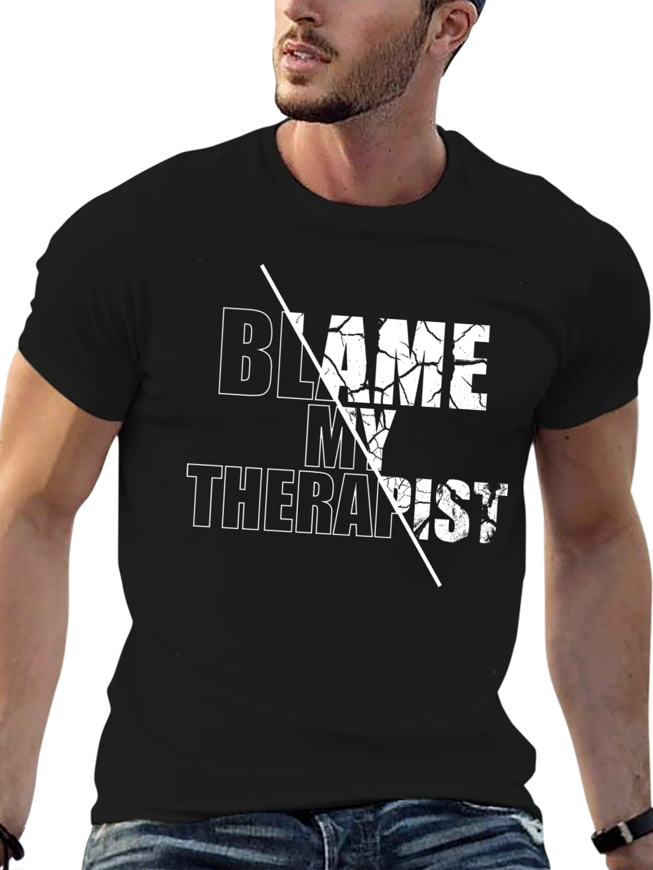 Blame My Therapist Graphic Tee - Funny T-Shirt