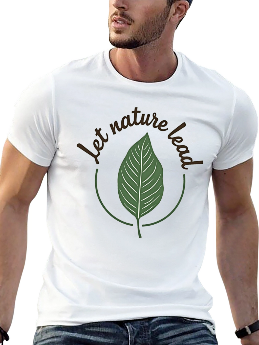 Nature Lead Graphic Tee - Eco-Friendly Style