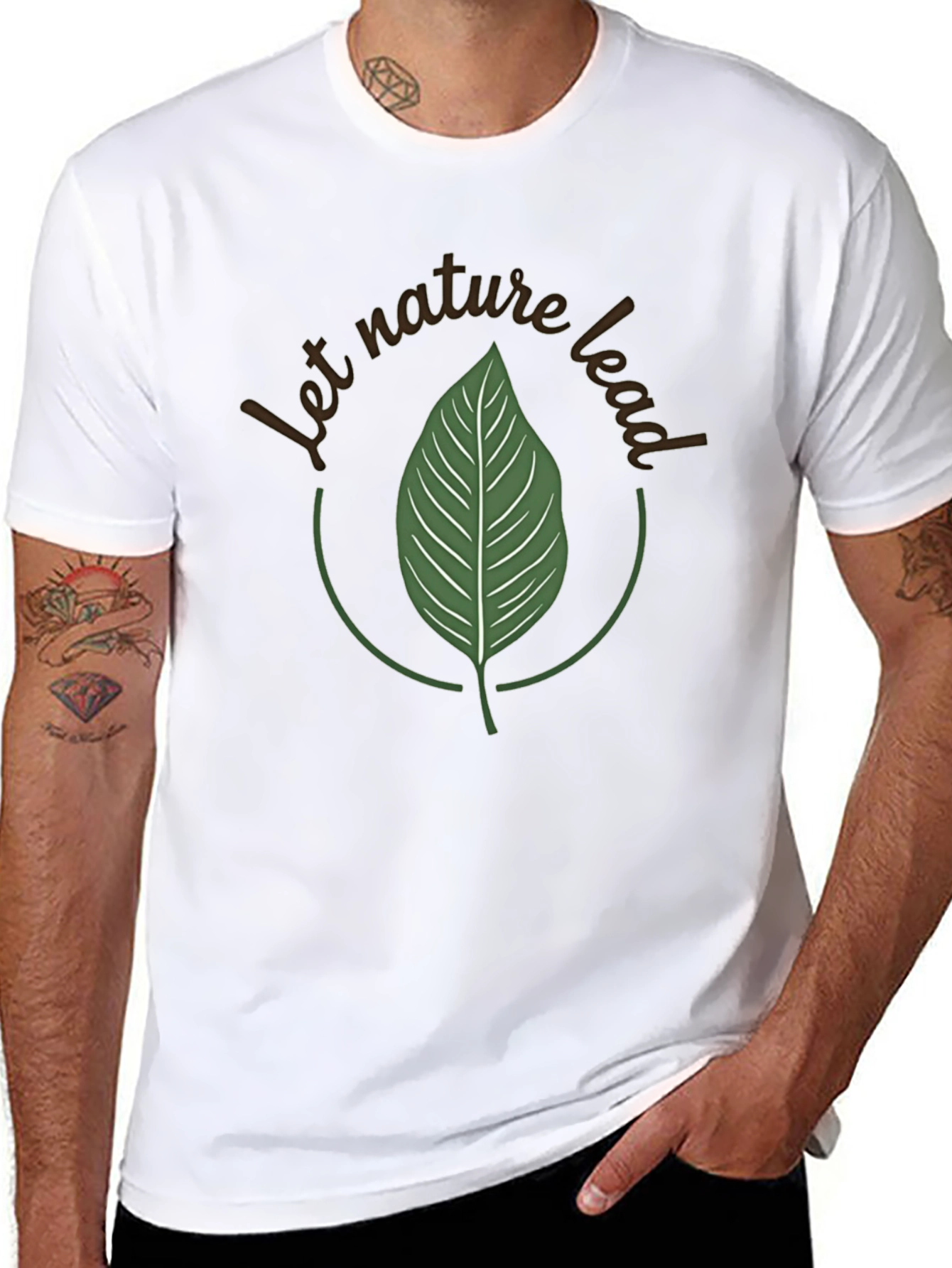 Nature Lead Graphic Tee - Eco-Friendly Style