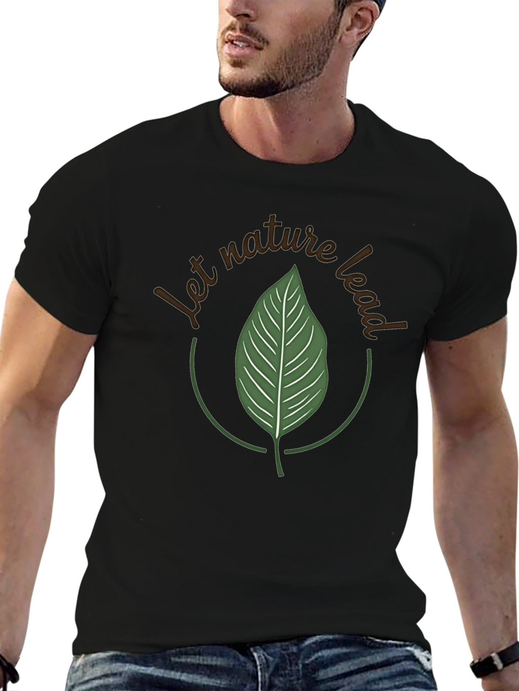 Nature Lead Graphic Tee - Eco-Friendly Style