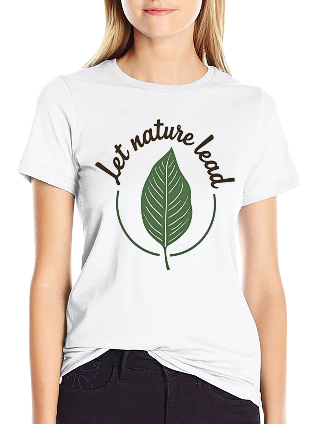 Nature Lead Graphic Tee - Eco-Friendly Style