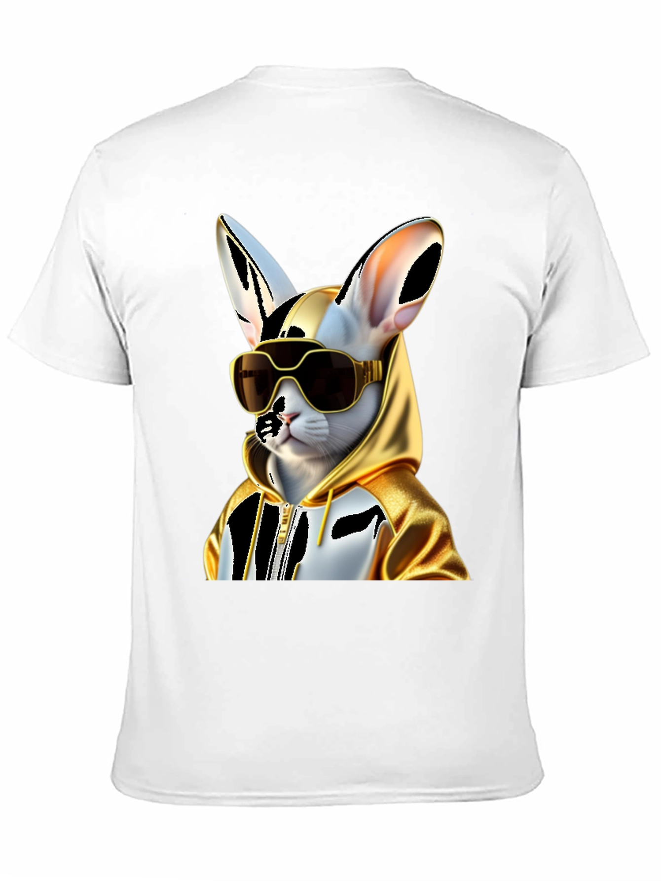 Cool Cat Hoodie Tee - Black Cotton Blend