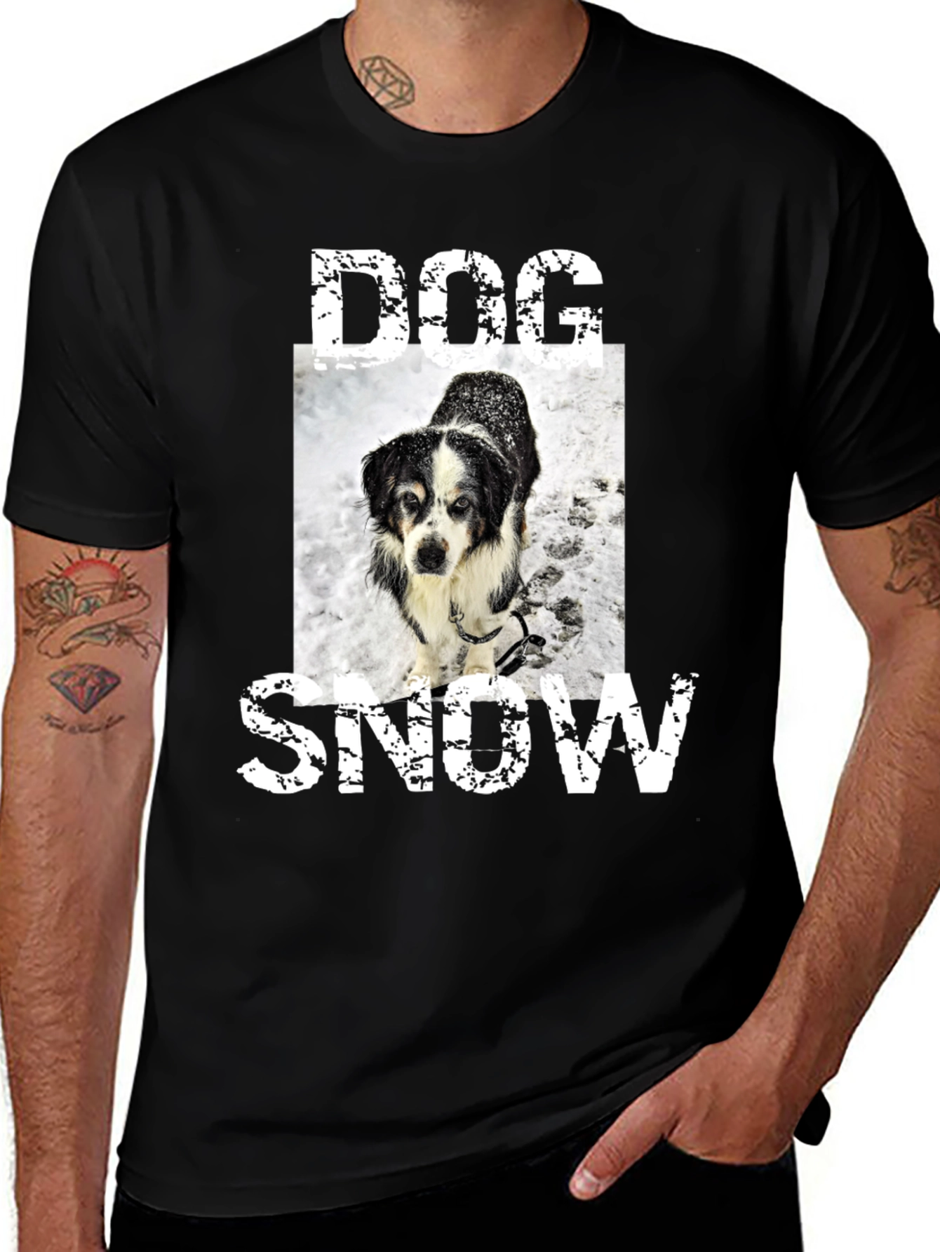 Dog in Snow T-Shirt
