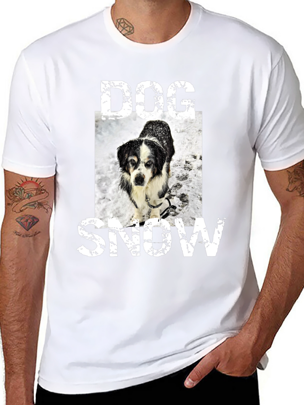 Dog in Snow T-Shirt