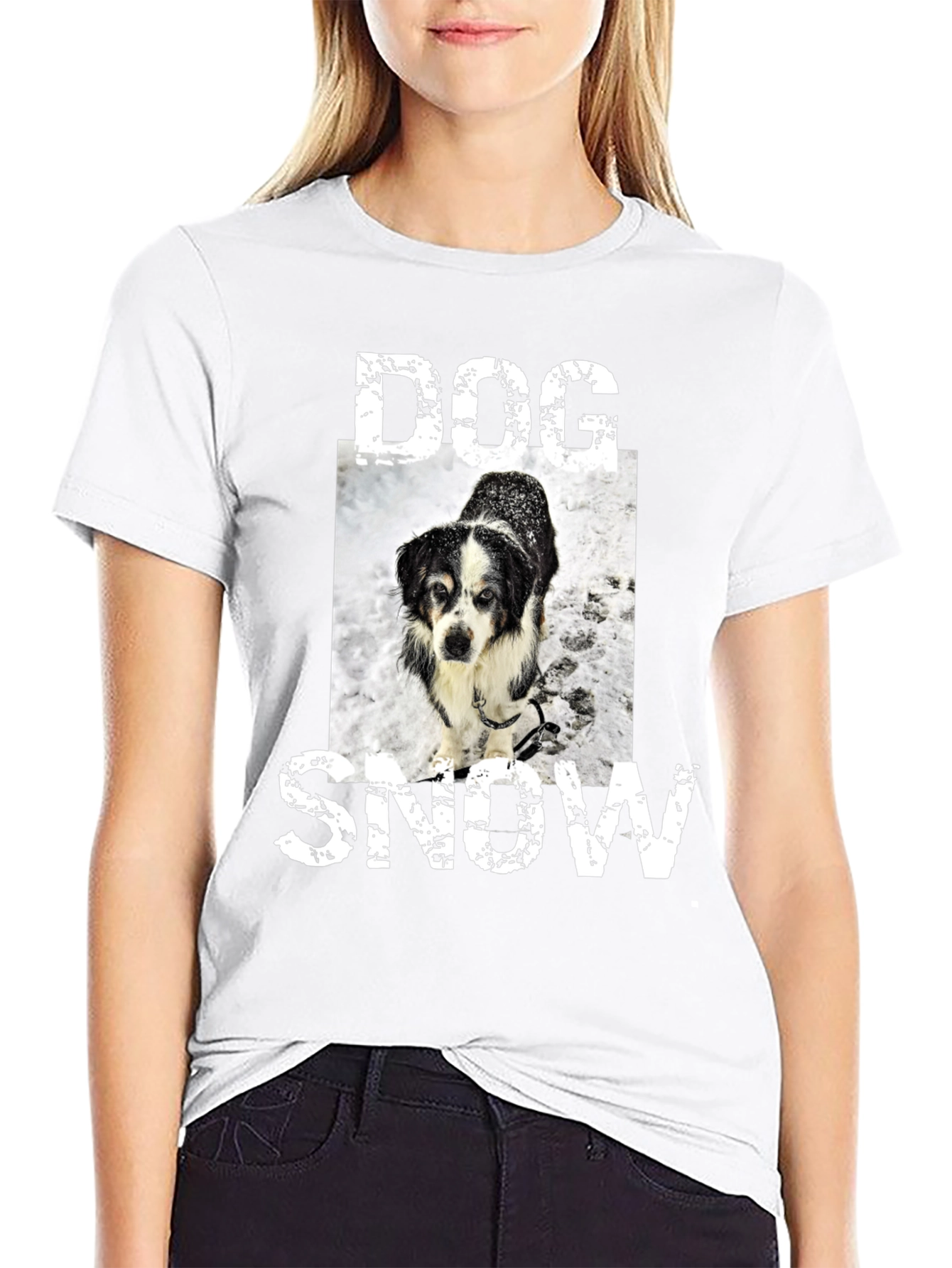 Dog in Snow T-Shirt