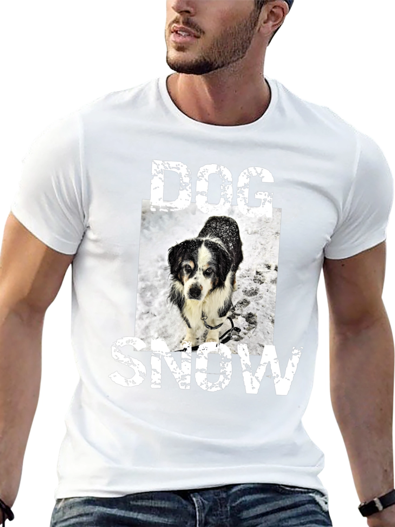 Dog in Snow T-Shirt
