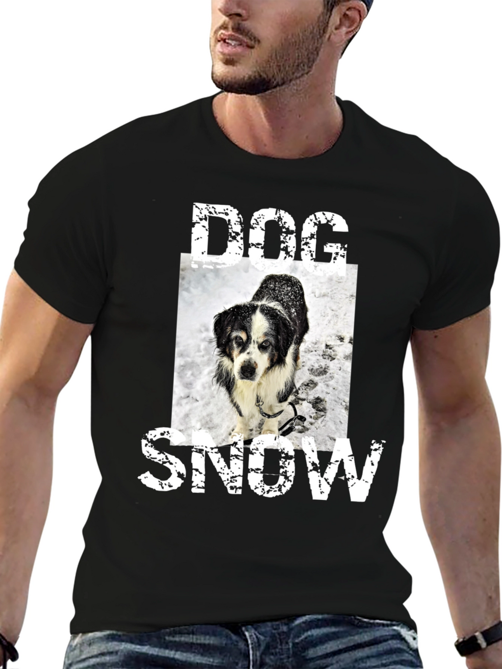 Dog in Snow T-Shirt