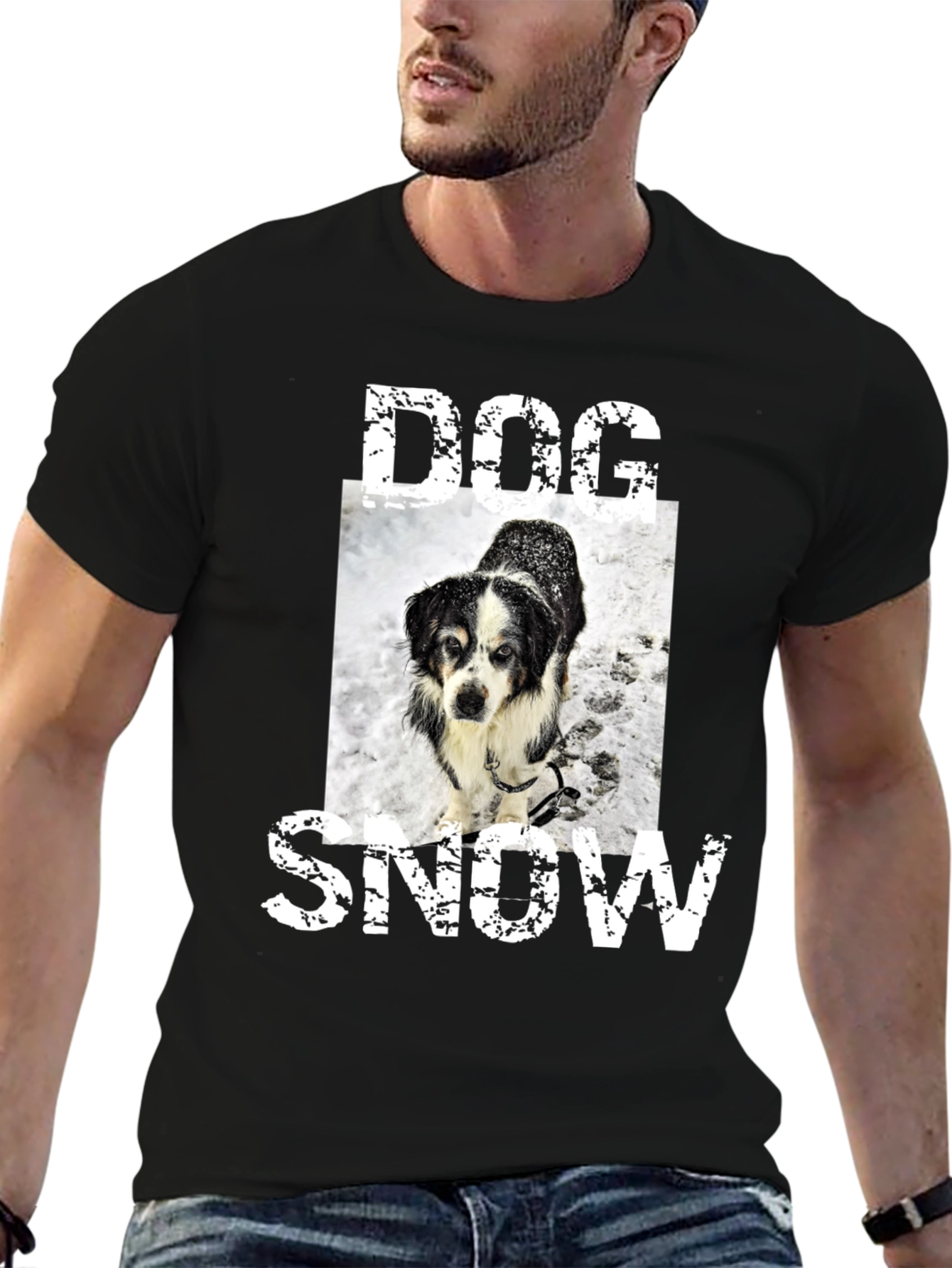 Dog in Snow T-Shirt