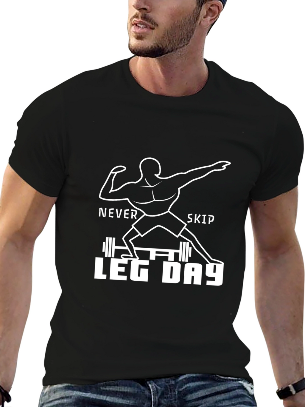 Never Skip Leg Day Graphic Tee
