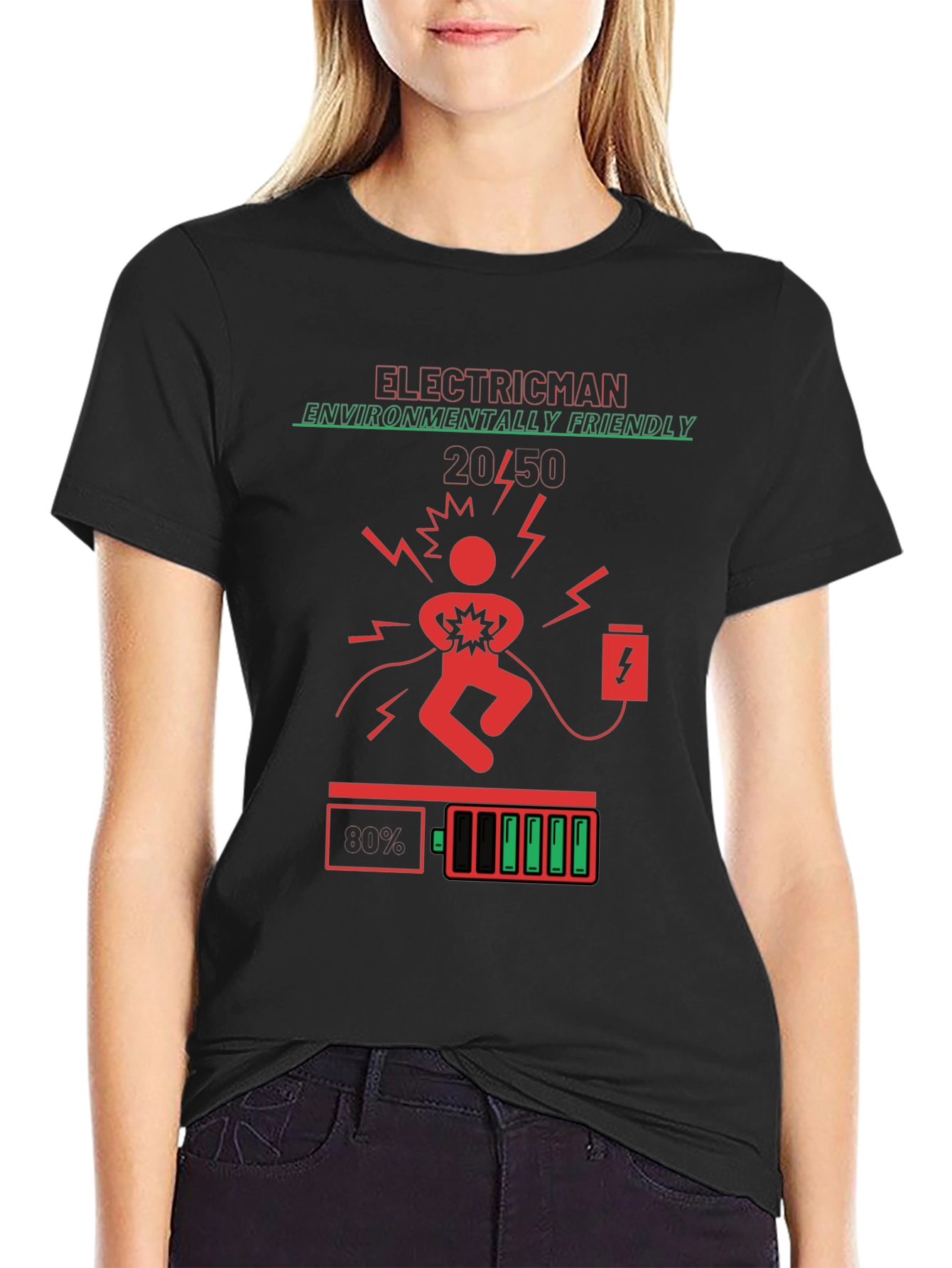Electricman Environmentally Friendly Graphic Tee