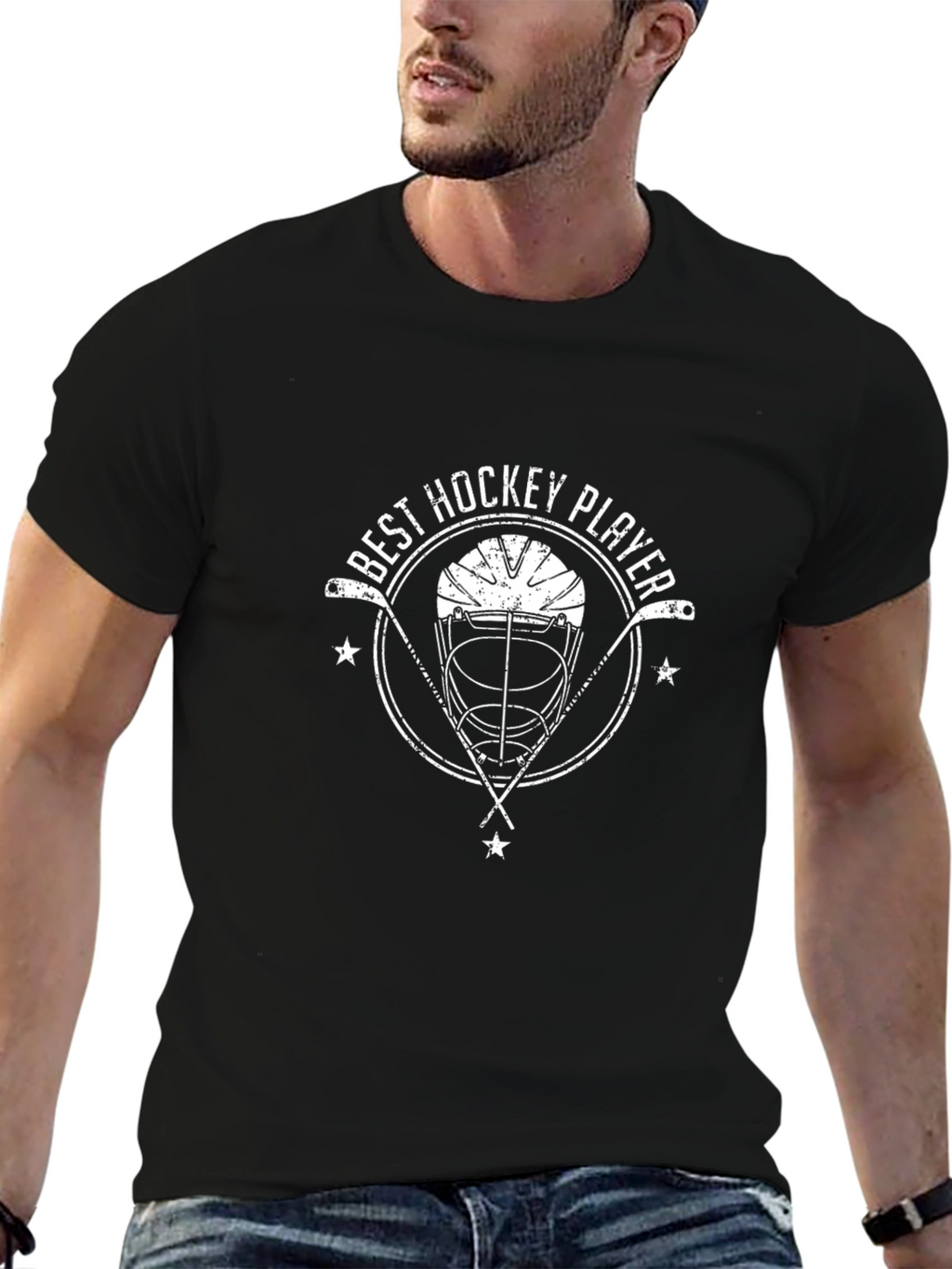Best Hockey Player Black T-Shirt