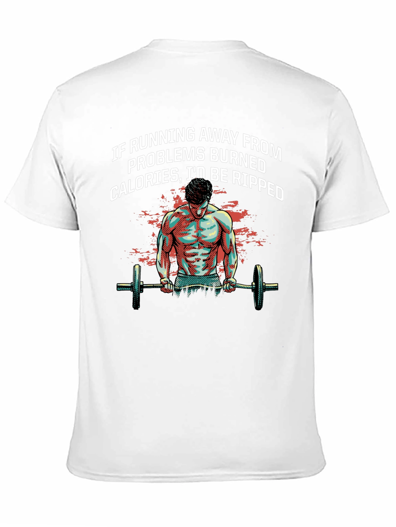 Funny Gym T-Shirt - Running Away From Problems