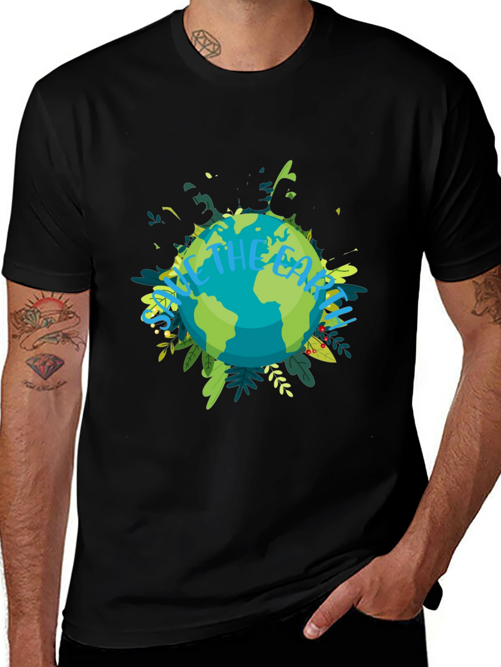 Eco-Friendly Save the Earth Graphic Tee