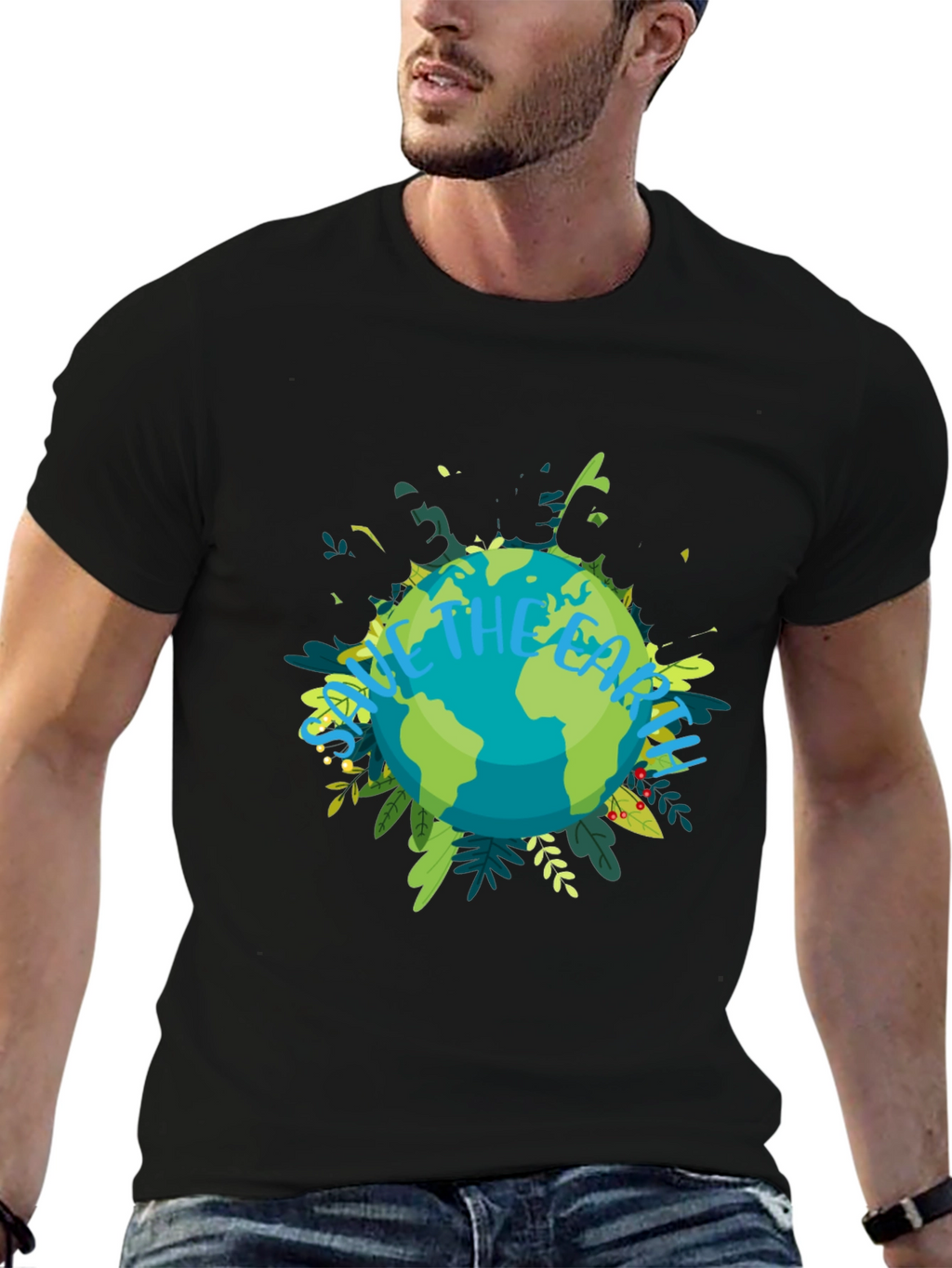 Eco-Friendly Save the Earth Graphic Tee