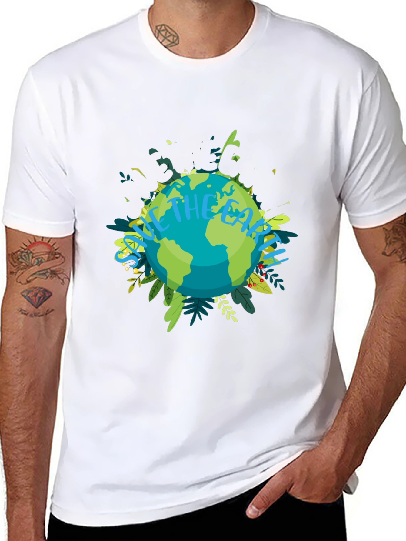 Eco-Friendly Save the Earth Graphic Tee