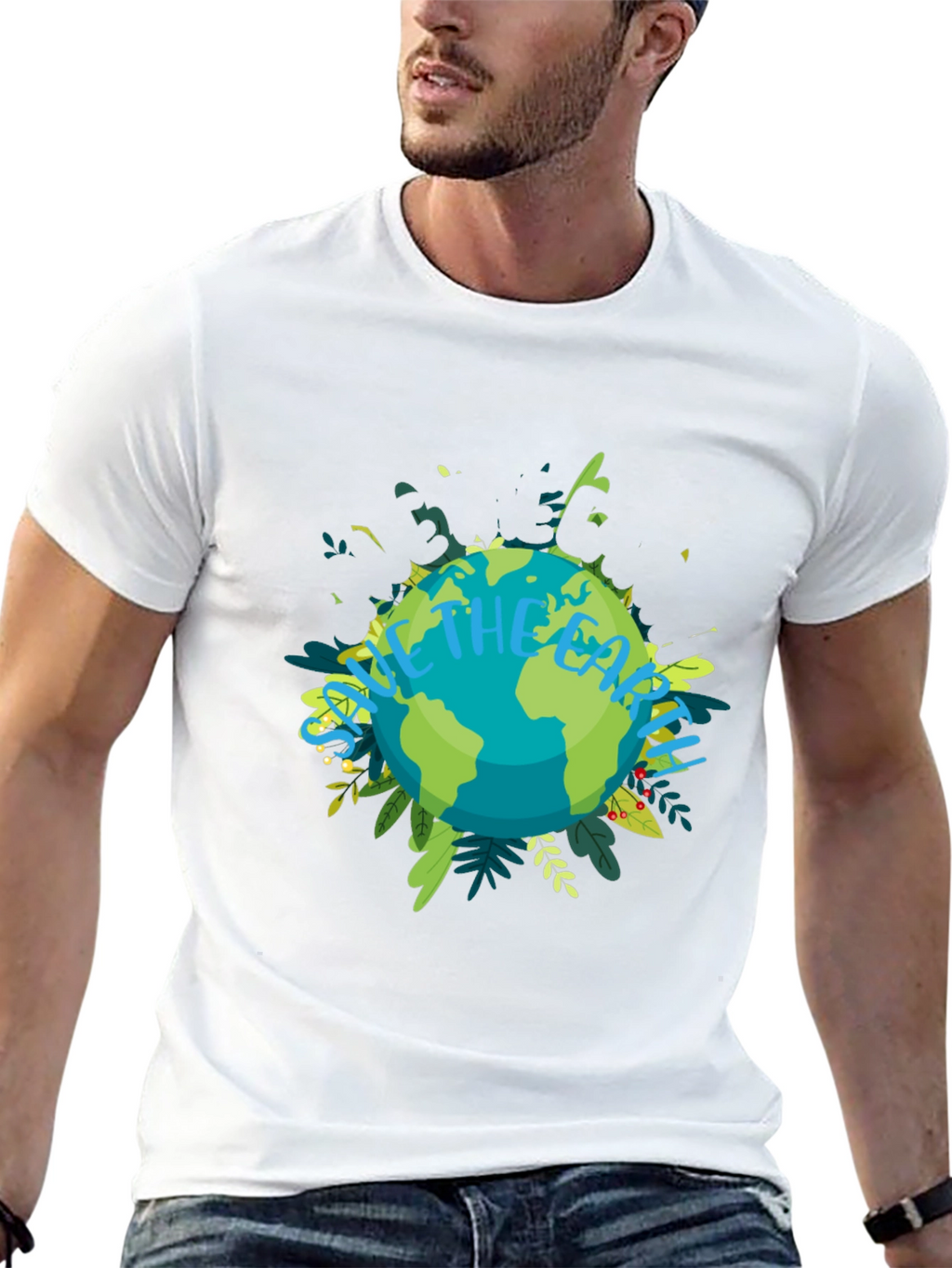 Eco-Friendly Save the Earth Graphic Tee