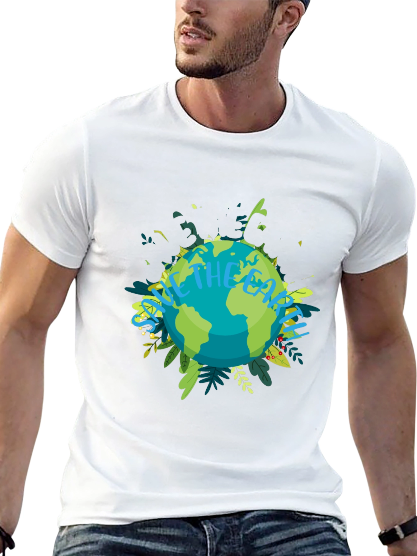 Eco-Friendly Save the Earth Graphic Tee