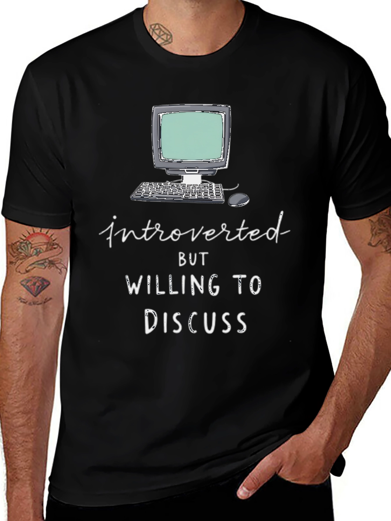 Introverted Discuss Graphic Tee