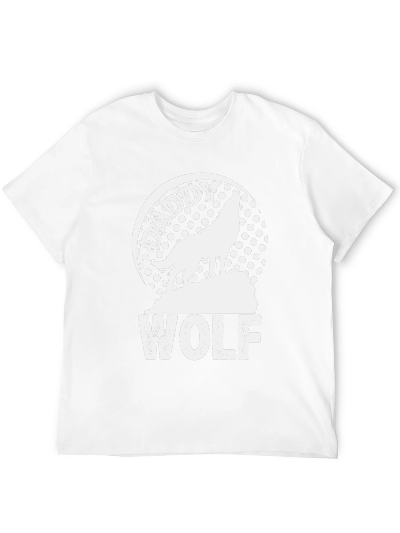 Daddy Wolf Black T-Shirt - Graphic Tee