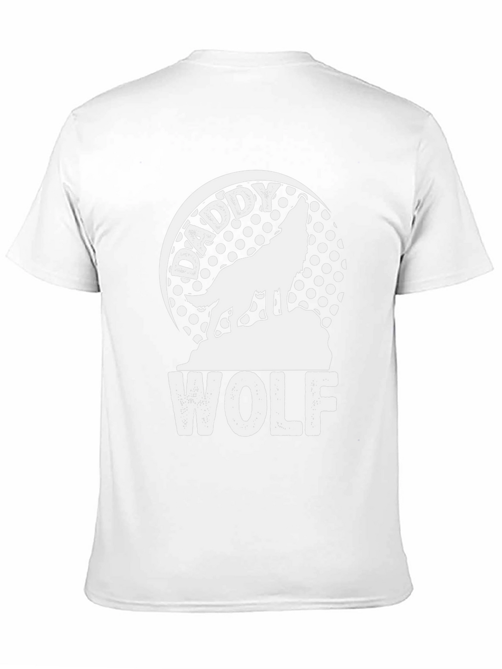 Daddy Wolf Black T-Shirt - Graphic Tee