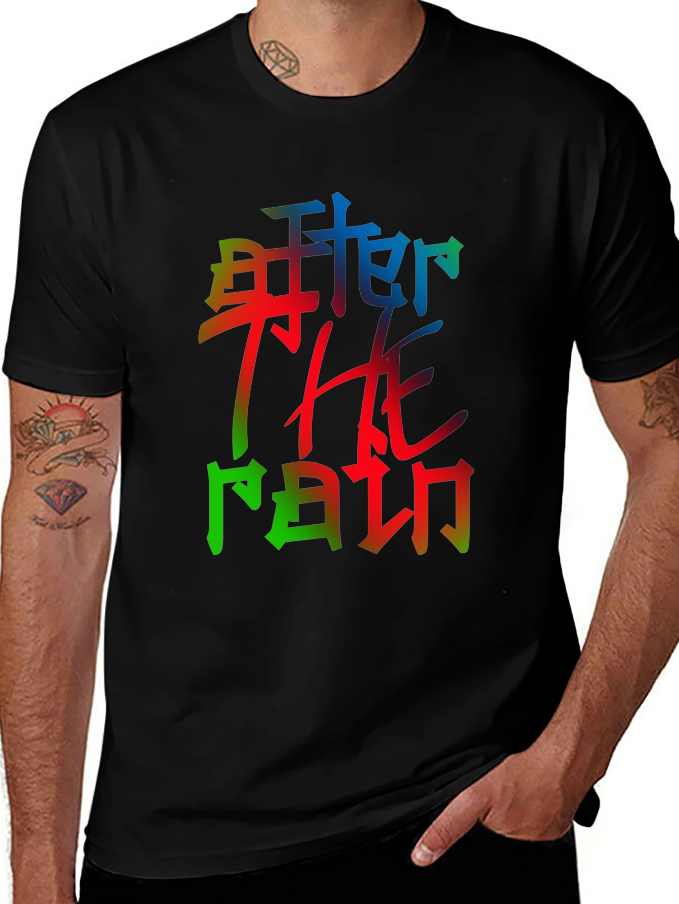 After The Rain Graphic Tee - Mens Black T-Shirt