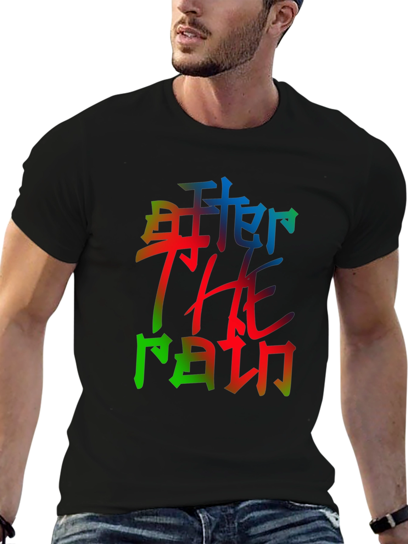 After The Rain Graphic Tee - Mens Black T-Shirt