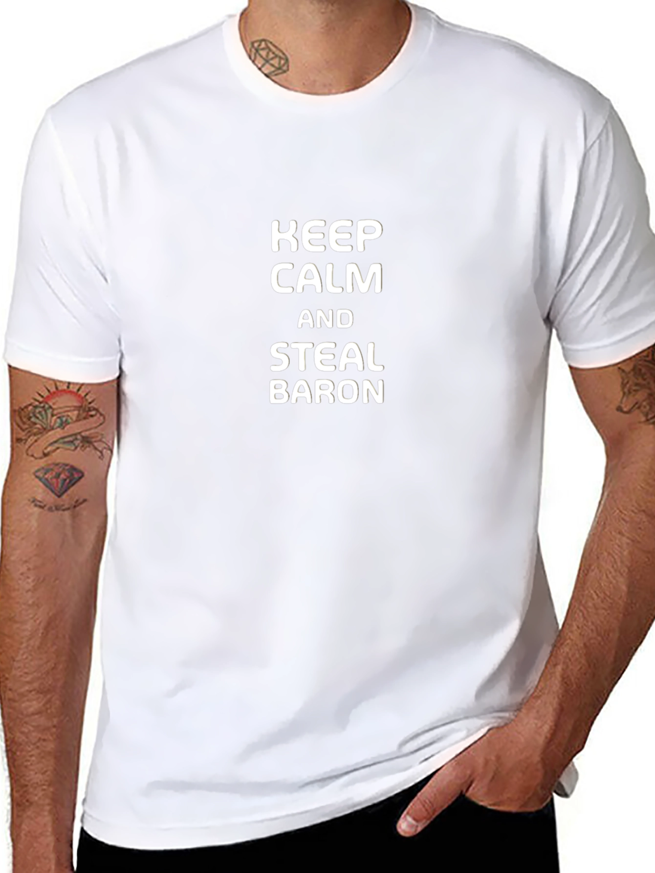 Keep Calm and Steal Baron Black T-Shirt