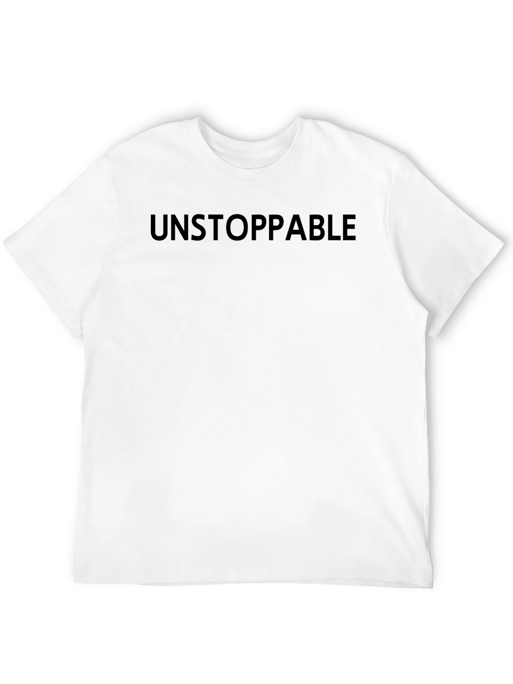 Unstoppable Black T-Shirt - Bold Statement Tee