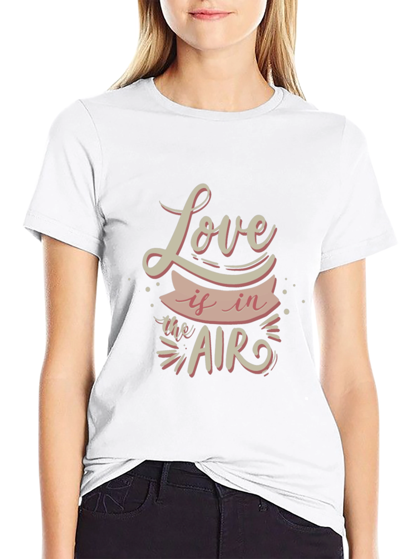 Love is in the Air Black Graphic Tee