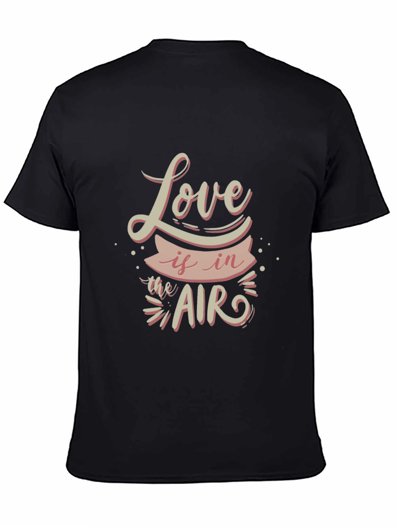 Love is in the Air Black Graphic Tee