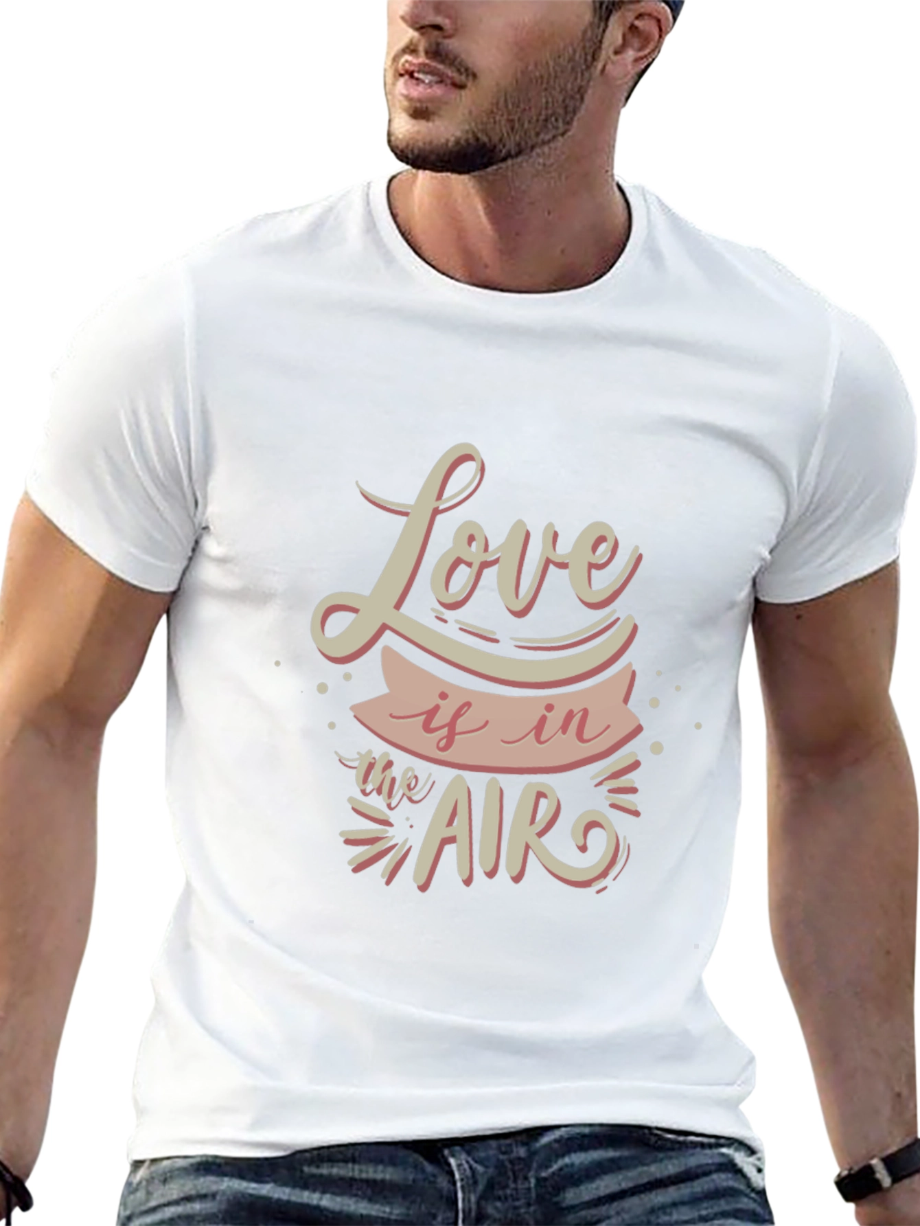 Love is in the Air Black Graphic Tee