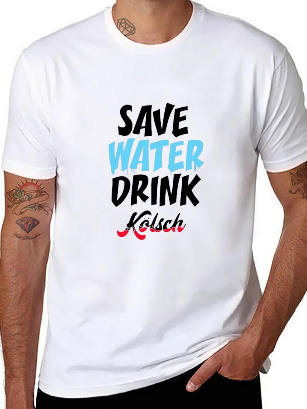 Save Water Drink Kölsch Graphic Tee